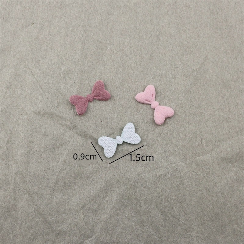 Moños de Tela Aterciopelada de 1.5cm - Componentes de Precisión para Fabricación de Accesorios de Pelo, Ropa, Calzado y Manualidades - Proveedor Mayorista 