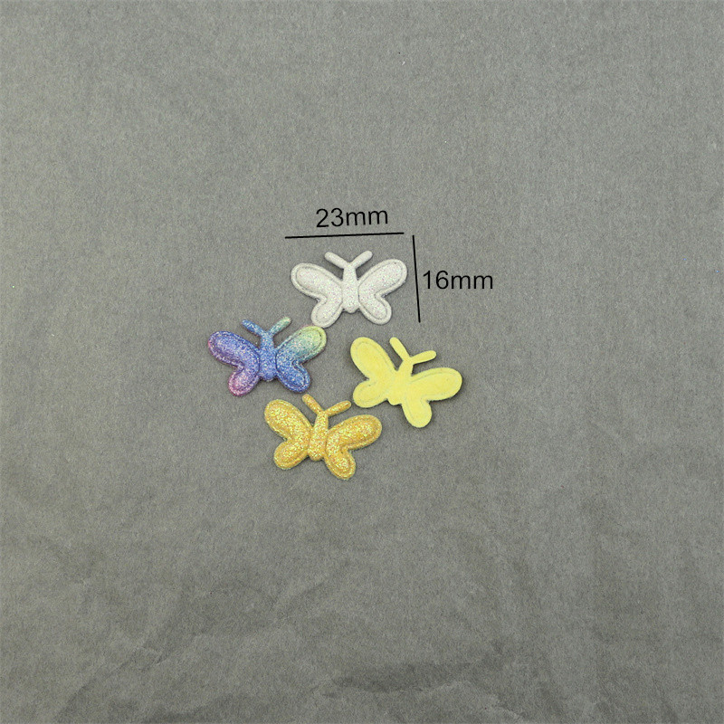 Mariposas Brillantes de Colores con Purpurina - Componentes para Fabricación de Accesorios de Pelo, Juguetes y Manualidades - Proveedor Mayorista