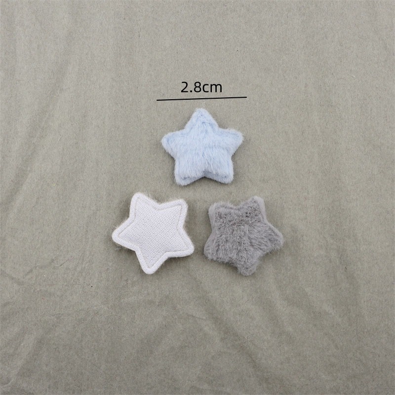 Estrellas de Piel Sintética de 2.8cm - Componentes para Fabricación de Accesorios de Pelo, Ropa de Muñecas y Manualidades - Proveedor Mayorista