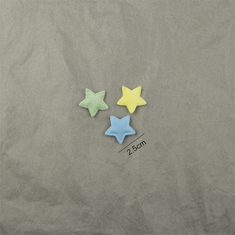Estrellas de Felpa de 2.5cm para Muñecas - Componentes para Fabricación de Accesorios de Pelo, Ropa y Manualidades - Proveedor Mayorista