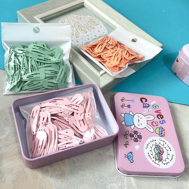 Lote de 100 Broches BB Ecológicos de 3CM - Pinzas en Forma de Lágrima con Esmalte No Tóxico 