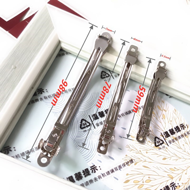 Pinzas de Resorte Coreanas de Acero - Broches Automáticos Minimalistas para Cabello