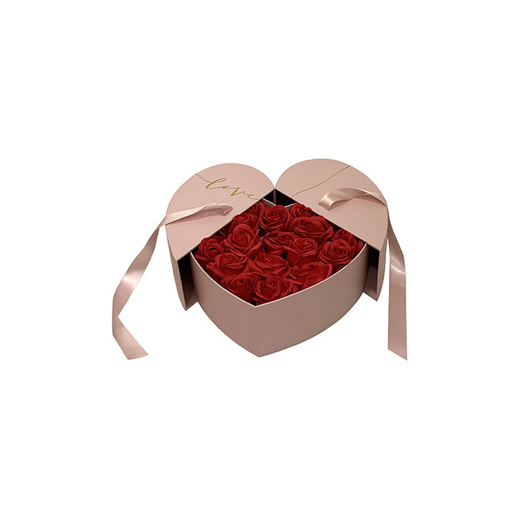Caja de Regalo Corazón 'LOVE' de Doble Abertura Olipai - Para Flores, Regalos Corporativos y Detalles de Lujo - Venta al por Mayor para Proveedores de Regalos
