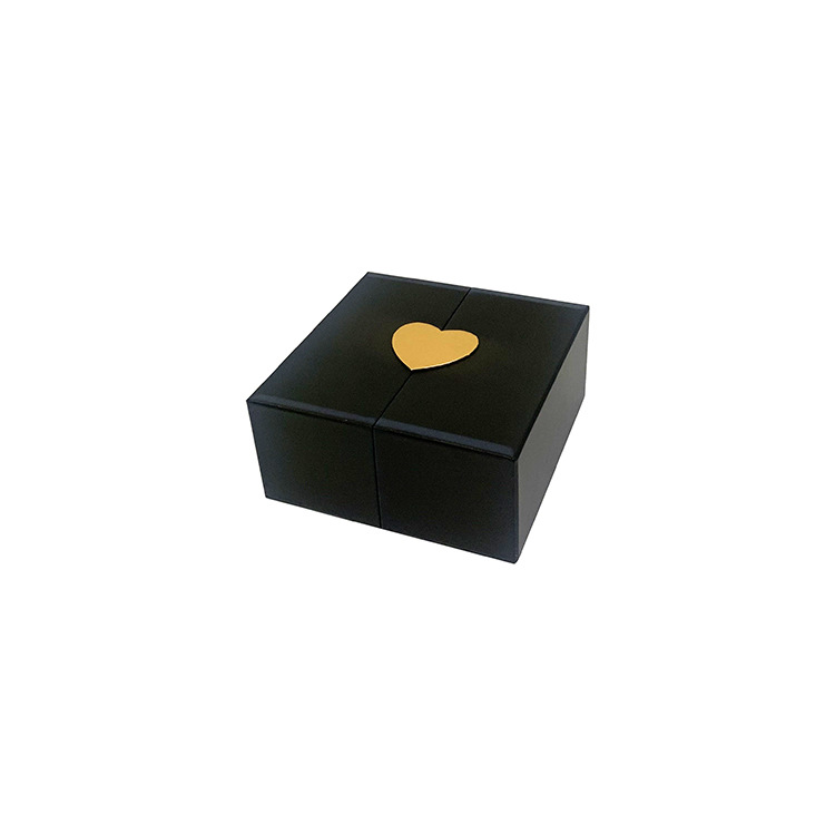 Caja de Flores Circular de 3 Niveles de Felpa Premium con Tapa Dorada Olipai - Para Arreglos Florales y Regalos Corporativos de Lujo - Venta al por Mayor para Importadores