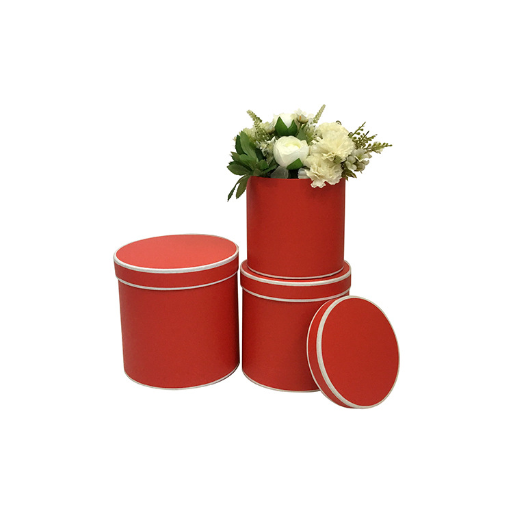 Juego de 3 Cubos Regalo Redondos Minimalistas | Cubo para Ramos de Flores | EN STOCK | Para Mayoristas de Floristería