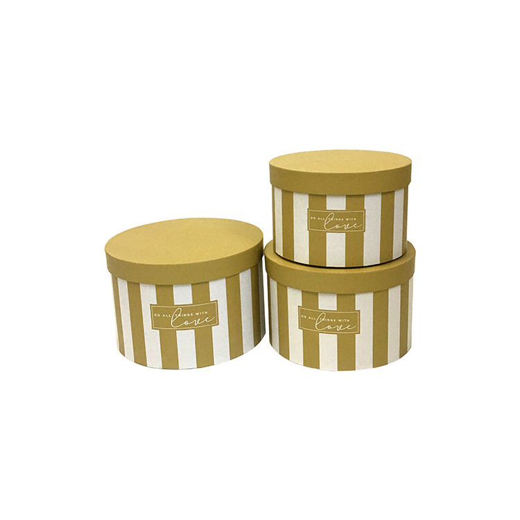 Juego de 3 Cubos para Flores con Diseño a Rayas | Moderno y Elegante | EN STOCK | Para Mayoristas y Floristerías