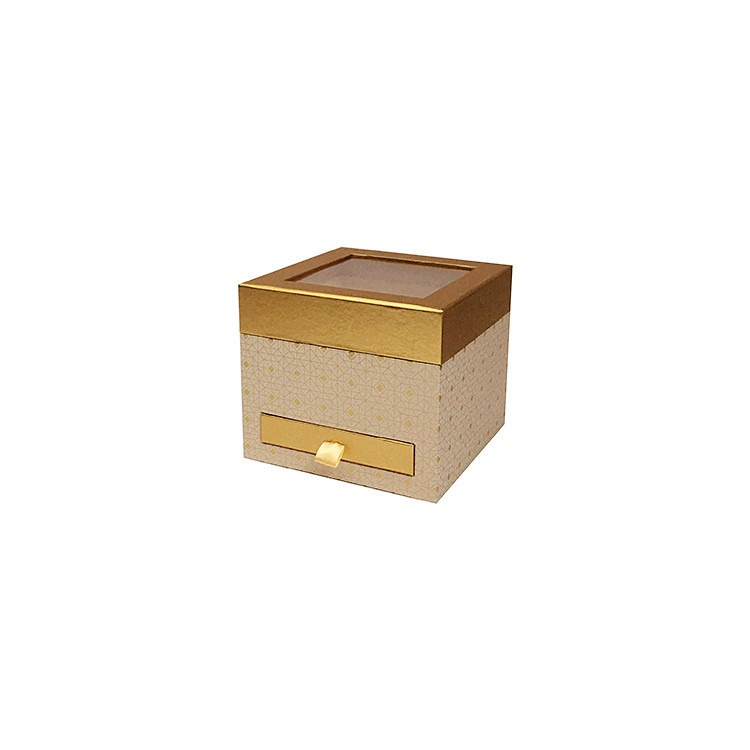 Caja Regalo con Cajón y Ventana de PVC | Diseño Cuadrado | EN STOCK | Para Mayoristas