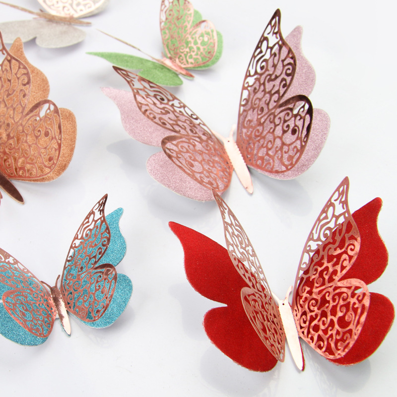 Mariposas de Papel Cortadas Laser 3D para Decoración - Lote para Bodas, Fiestas y Eventos - Diseño Hueco y Elegante - Para Mayoristas y Proveedores de Amazon
