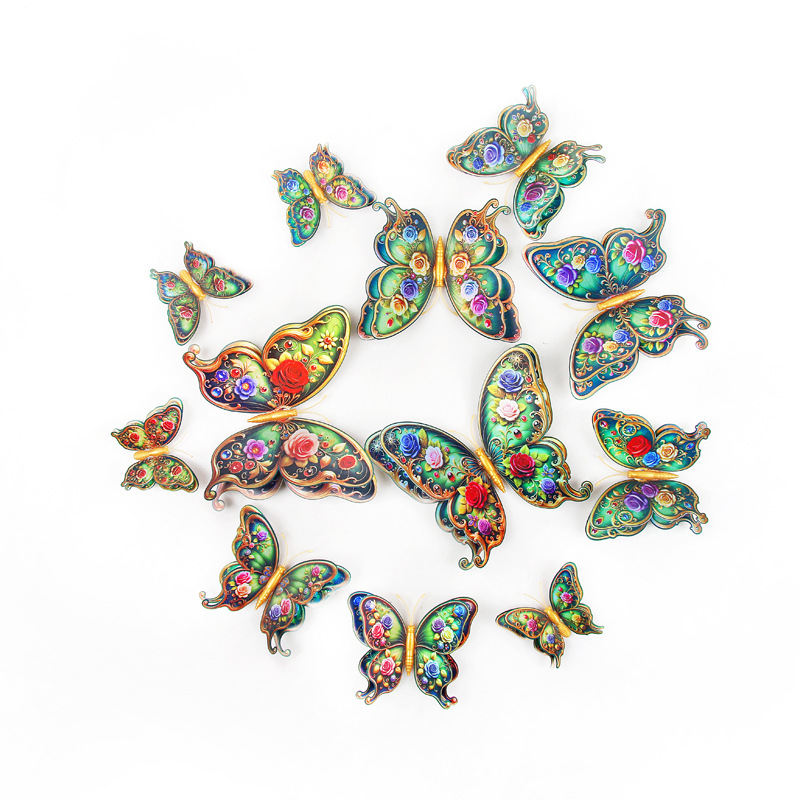 Lote de 12 Mariposas 3D de Doble Capa para Pared Infantil - Diseño Realista y Divertido - Decoración Creativa y Segura para Habitación de Niños - Venta por Lotes para Mayoristas