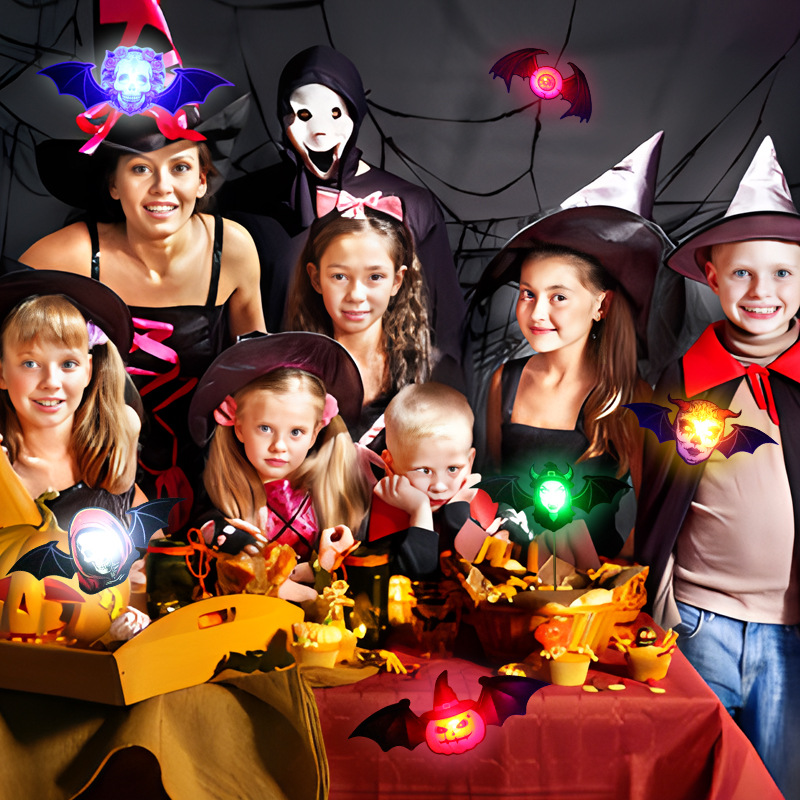 Murciélagos 3D Brillantes para Halloween - Lote de 60 Unidades para Decoración de Pared - Simulación Realista con Efecto de Luz - Para Fiestas, Hogares y Mayoristas