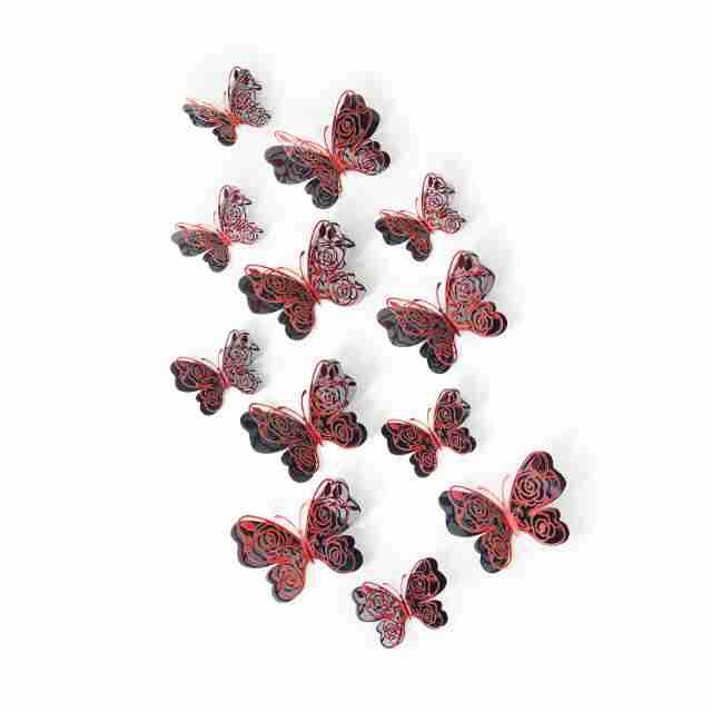 Mariposas 3D de Doble Capa para Fiestas - Decoración Calada de Mesa y Pared para Ambientación - Diseño de Papel para Fondos y Exportación - Set para Mayoristas