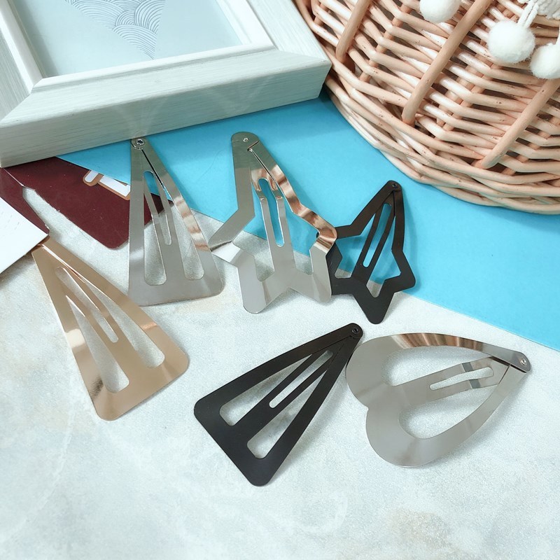 Broches BB Coreanos Premium en Forma de Lágrima - Accesorios para Cabello con Revestimiento Electrolítico