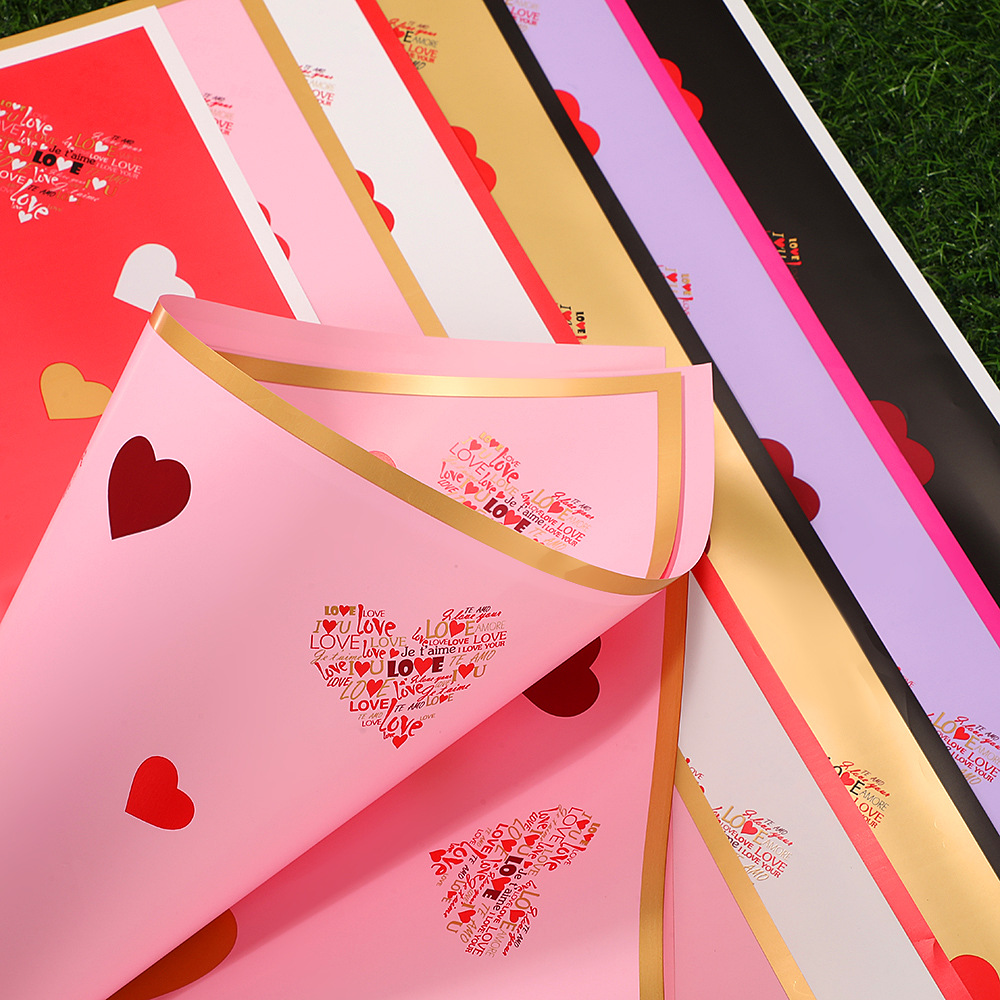 Papel para Envolver Flores 'Qixi - Amor Puro' - Diseño Temático para San Valentín Chino - Suministro Exclusivo para Mayoristas con Previsión de Temporada