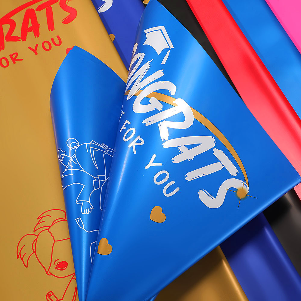 Papel para Flores de Lujo con Diseño Bicolor e Impresión Inglesa - Estilo Europeo Elegante (Tipo Ouya) - Nuevo Diseño 2024 Impermeable - Venta al por Mayor para Floristerías