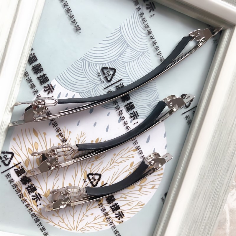 Pinzas de Resorte Coreanas Delgadas de 2 Piezas - Accesorios para Cabello con Forro Antideslizante