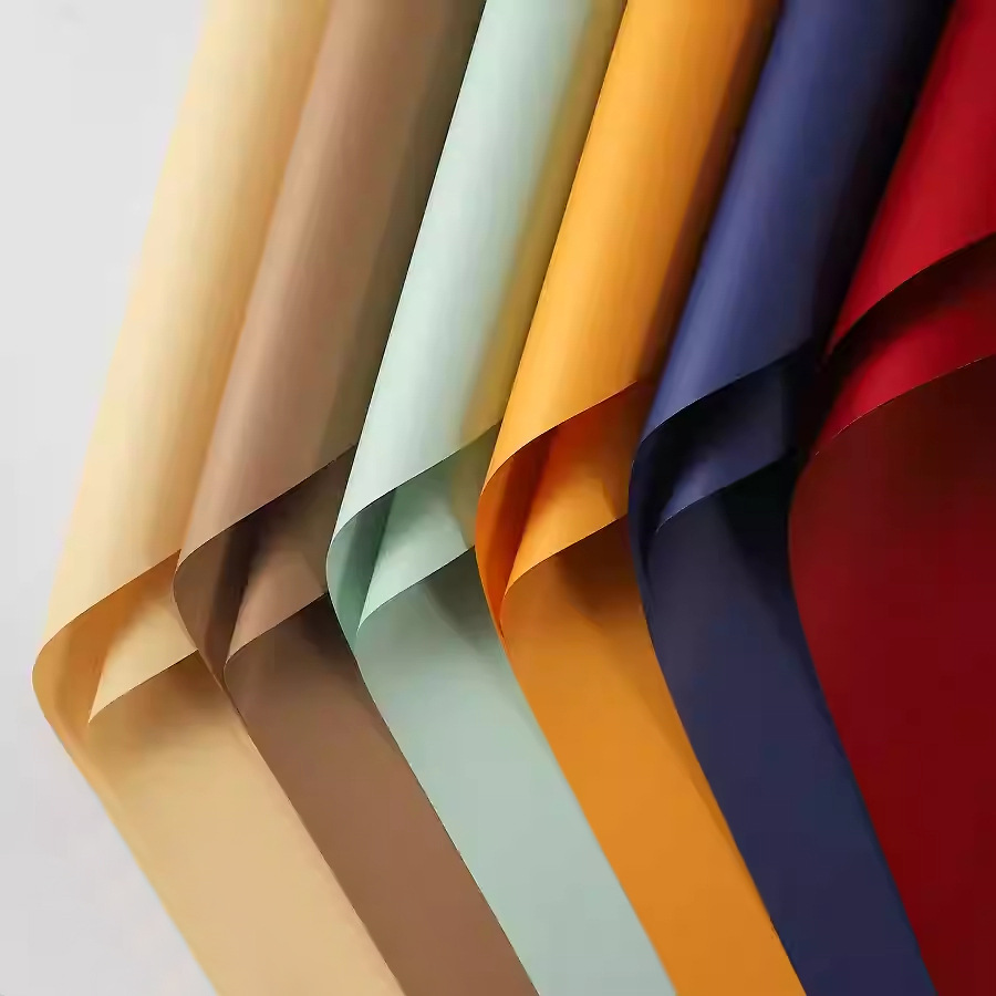 Papel para Flores de Color Sólido - Estilo Europeo Elegante (Tipo Ouya) - Papel Impermeable Extra Grueso para Bouquets Modernos - Venta al por Mayor para Florerías (Múltiples Colores)