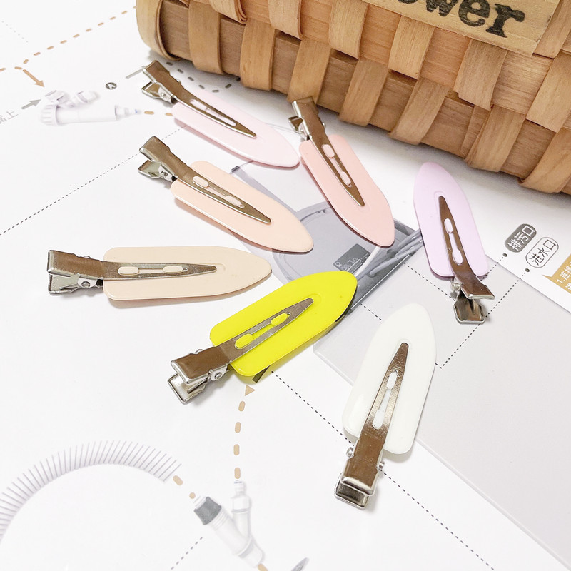 Pinzas de Pato con Pintura a Spray Colorida - Broches Antideslizantes para Flequillo con Acabado Mate 