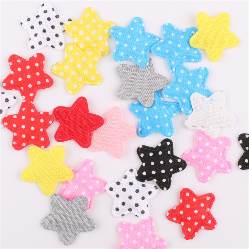 Estrellas de Puntos de 2.5cm - Componentes para Fabricación de Accesorios de Pelo, Ropa, Juguetes y Manualidades - Proveedor Mayorista