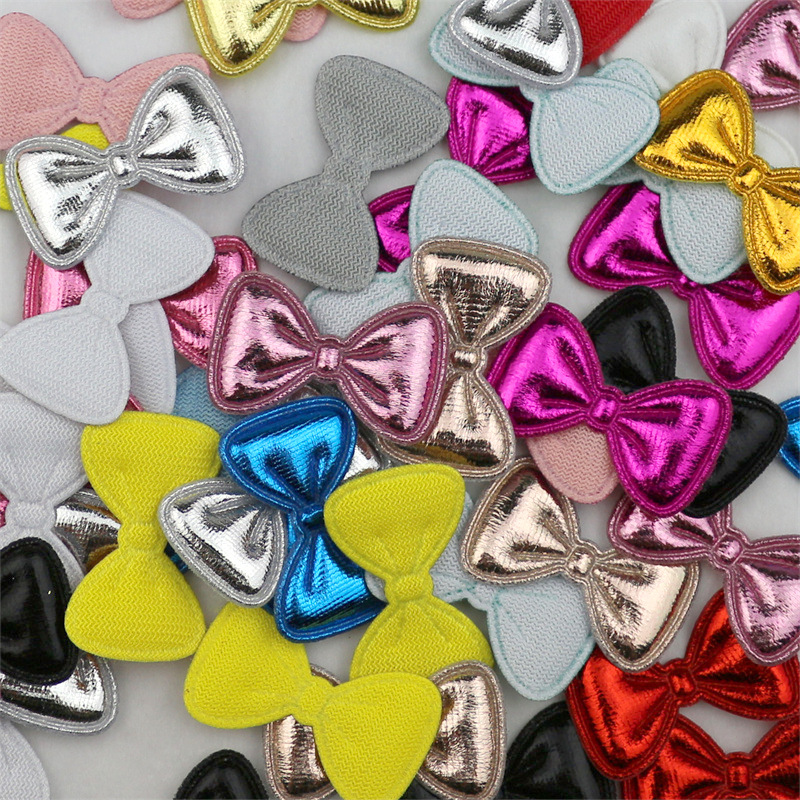 Moños de Tela Dorada de 3cm - Componentes para Decoración de Pasteles, Accesorios de Pelo y Manualidades - Proveedor Mayorista