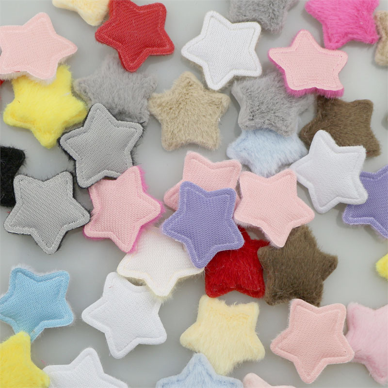 Estrellas de Piel Sintética de 2.8cm - Componentes para Fabricación de Accesorios de Pelo, Ropa de Muñecas y Manualidades - Proveedor Mayorista