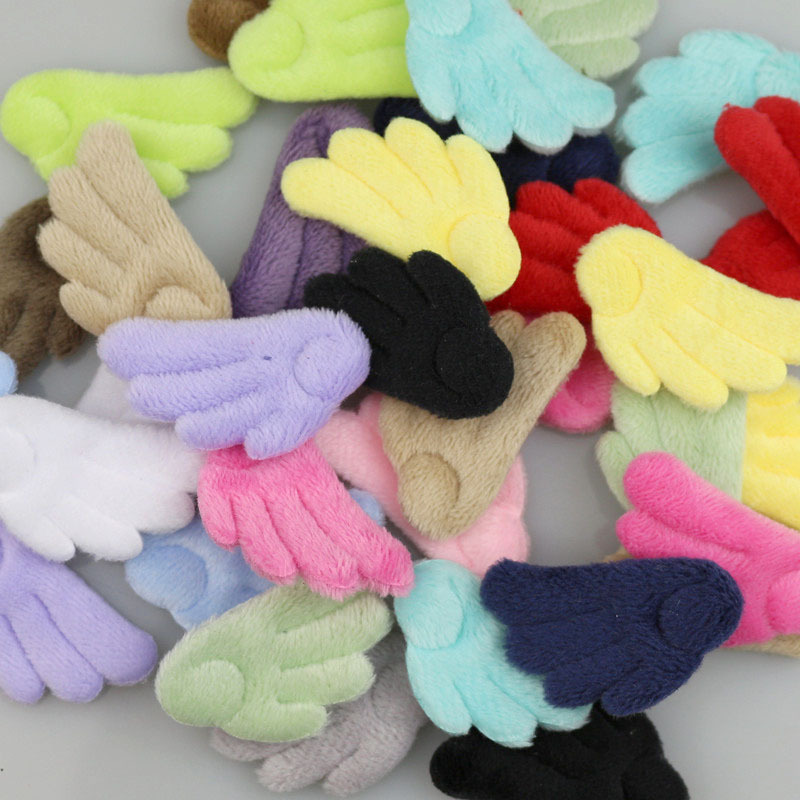 Alas de Ángel de Felpa Doble Cara de 4cm - Componentes para Fabricación de Accesorios de Pelo, Ropa y Manualidades - Proveedor Mayorista