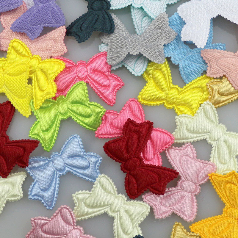 Moños de Satén de 3cm para Muñecas - Componentes para Fabricación de Accesorios de Pelo, Ropa de Muñecas y Manualidades - Proveedor Mayorista