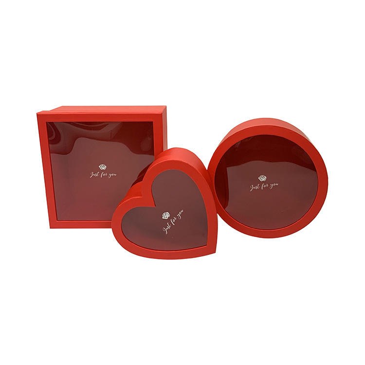 Juego de 3 Cajas de Flores con Ventana y Múltiples Formas con Stock Inmediato Olipai - Para Arreglos Florales y Regalos Diversificados - Venta al por Mayor para Importadores