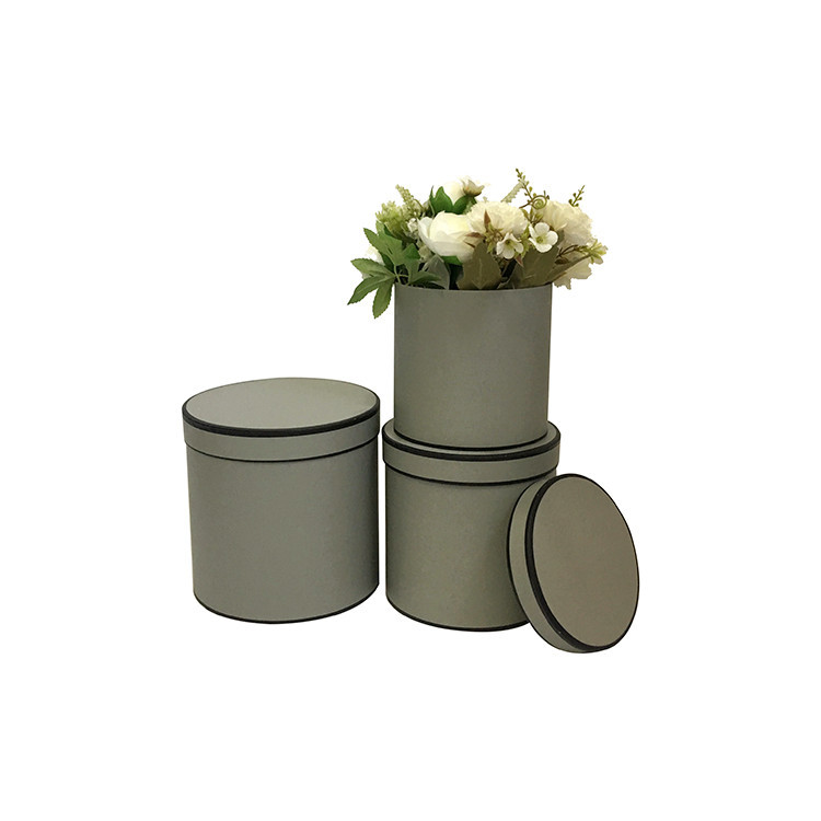 Juego de 3 Cubos Regalo Redondos Minimalistas | Cubo para Ramos de Flores | EN STOCK | Para Mayoristas de Floristería
