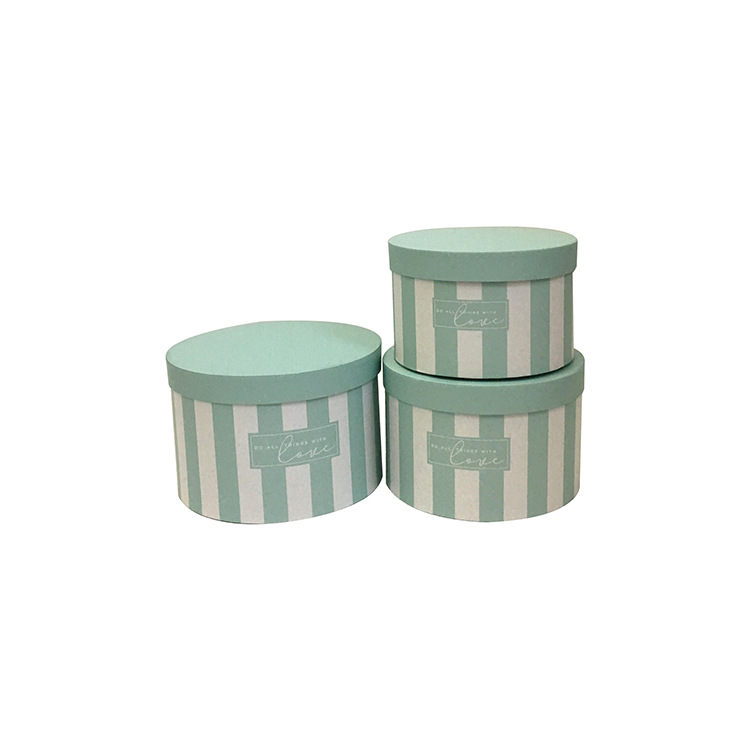 Juego de 3 Cubos para Flores con Diseño a Rayas | Moderno y Elegante | EN STOCK | Para Mayoristas y Floristerías