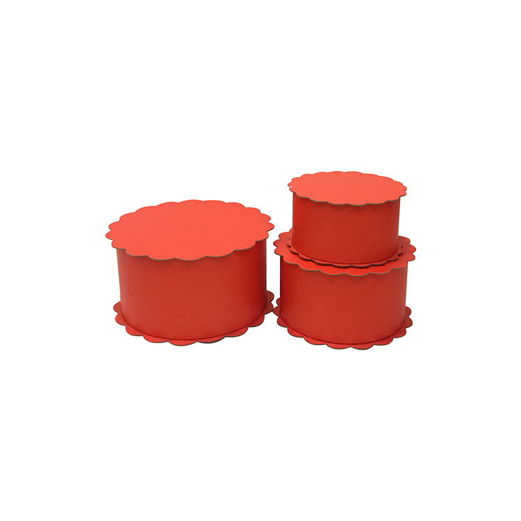 Juego de 3 Cajas Redondas con Detalles de Encaje para Flores | Diseño Sólido y Elegante | Para Mayoristas