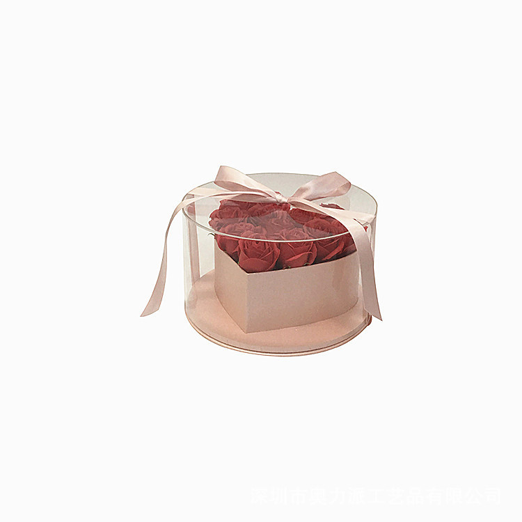 Caja Corazón de Acrílico con Ventana Completa para Flores | EN STOCK | Para Mayoristas