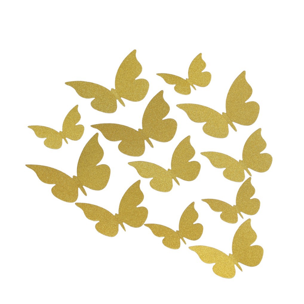 Mariposas Adhesivas Decorativas al Mayoreo - Láminas de Vinil con Corte Laser en Colores Pastel (Macarons) - Para Decoración de Pared, Eventos y Escaparatismo - Mín. 500 pzas