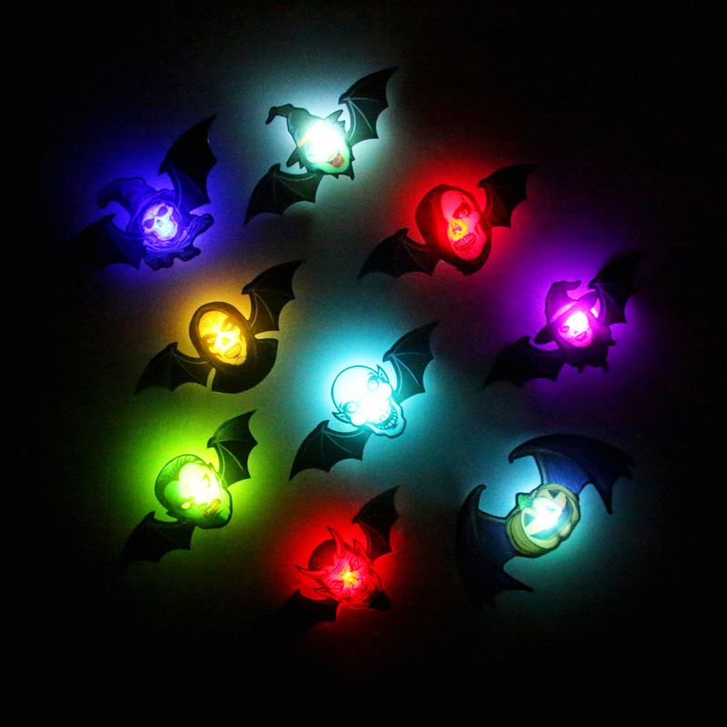 Murciélagos 3D Brillantes para Halloween - Lote de 60 Unidades para Decoración de Pared - Simulación Realista con Efecto de Luz - Para Fiestas, Hogares y Mayoristas