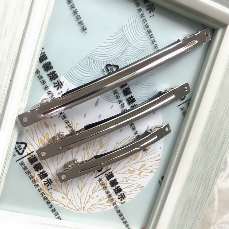 Pinzas de Resorte Coreanas Delgadas de 2 Piezas - Accesorios para Cabello con Forro Antideslizante