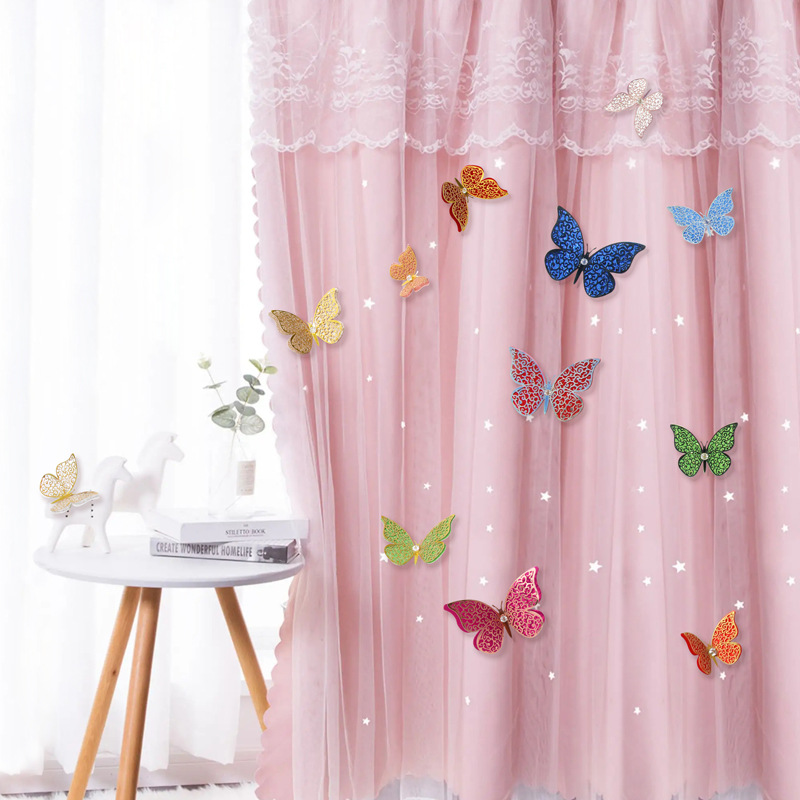 Mariposas 3D para Decoración de Paredes y Cortinas - Adhesivos Creativos para Hogar y Vestidos de Danza - Diseño Artístico para Mayoristas y Eventos