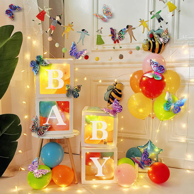 Mariposas 3D de Papel para Fiestas - Decoración de Mesa y Pared con Colores Vibrantes - Figuras Caladas para Ambientación y Exportación - Set para Mayoristas