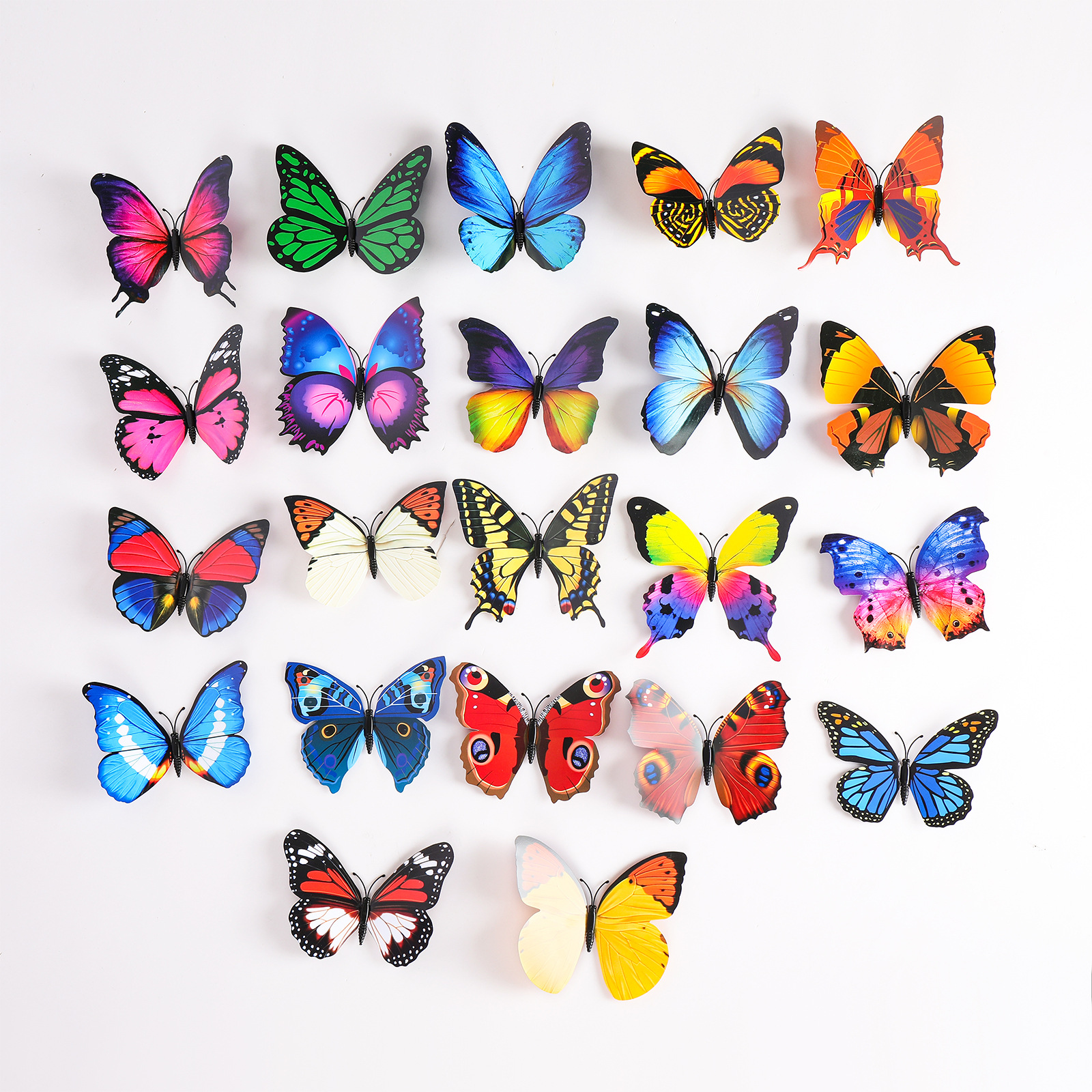 Mariposas Magnéticas 3D de una Capa para Nevera - Decoración de Hogar con PVC de Alta Calidad - Adhesivos Ultra Realistas para Superficies Metálicas - Para Mayoristas