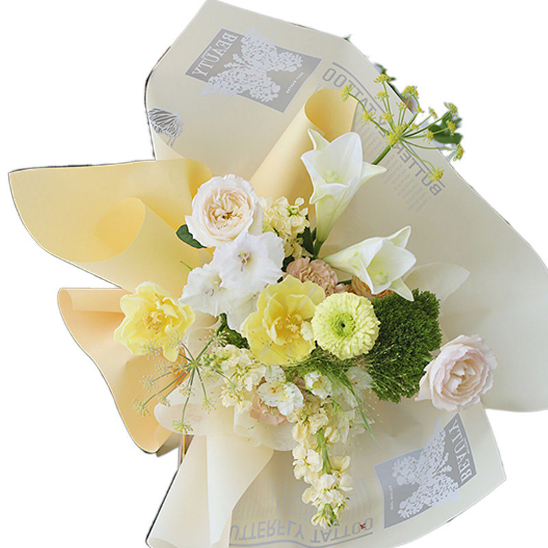 Film Plástico para Envolver Flores con Diseño de Mariposas - Papel Transparente Impermeable para Arreglos Florales - Fabricante Directo para Venta al por Mayor (Mín. 100 Rollos)