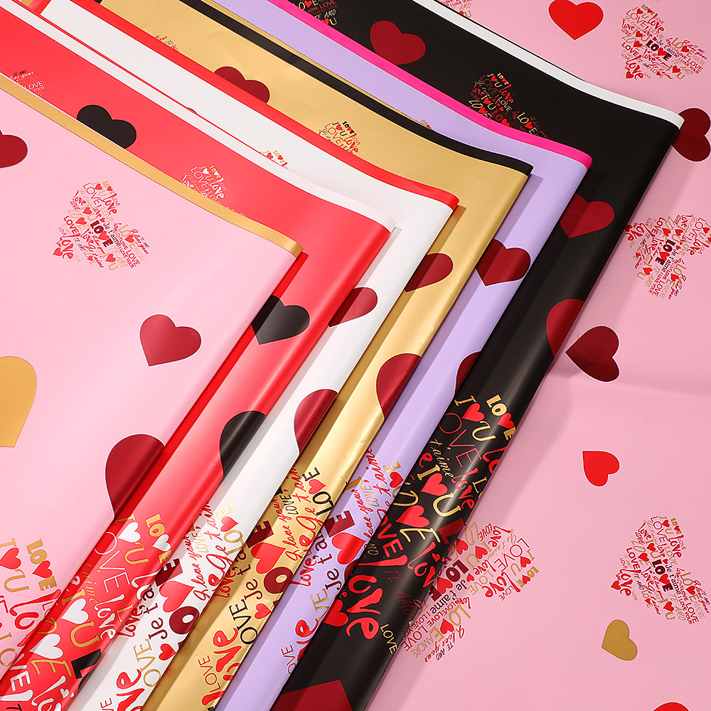 Papel para Envolver Flores 'Qixi - Amor Puro' - Diseño Temático para San Valentín Chino - Suministro Exclusivo para Mayoristas con Previsión de Temporada