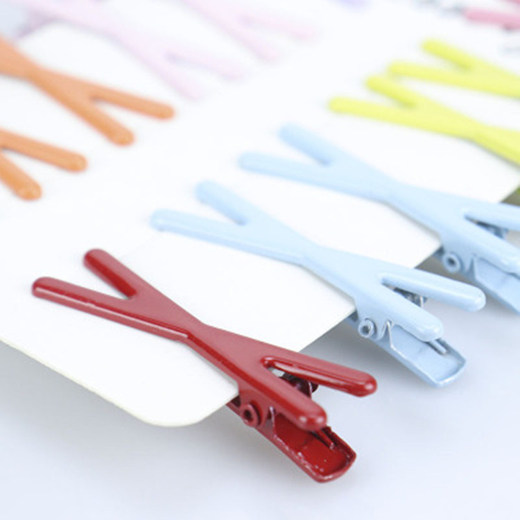 Set de Pinzas Cruzadas Coreanas en Colores Primavera - Accesorios para Cabello con Esmalte de Moda