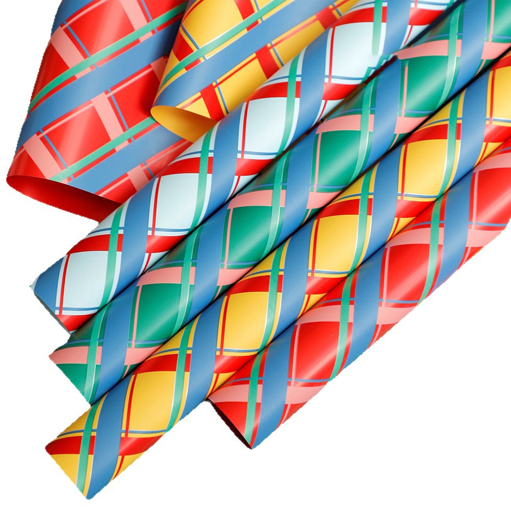 Papel para Regalo a Cuadros Navideños (Rojo y Verde) - Diseño Clásico para Flores, Regalos y Cumpleaños - Suministro Exclusivo para Mayoristas - Temporada 2025