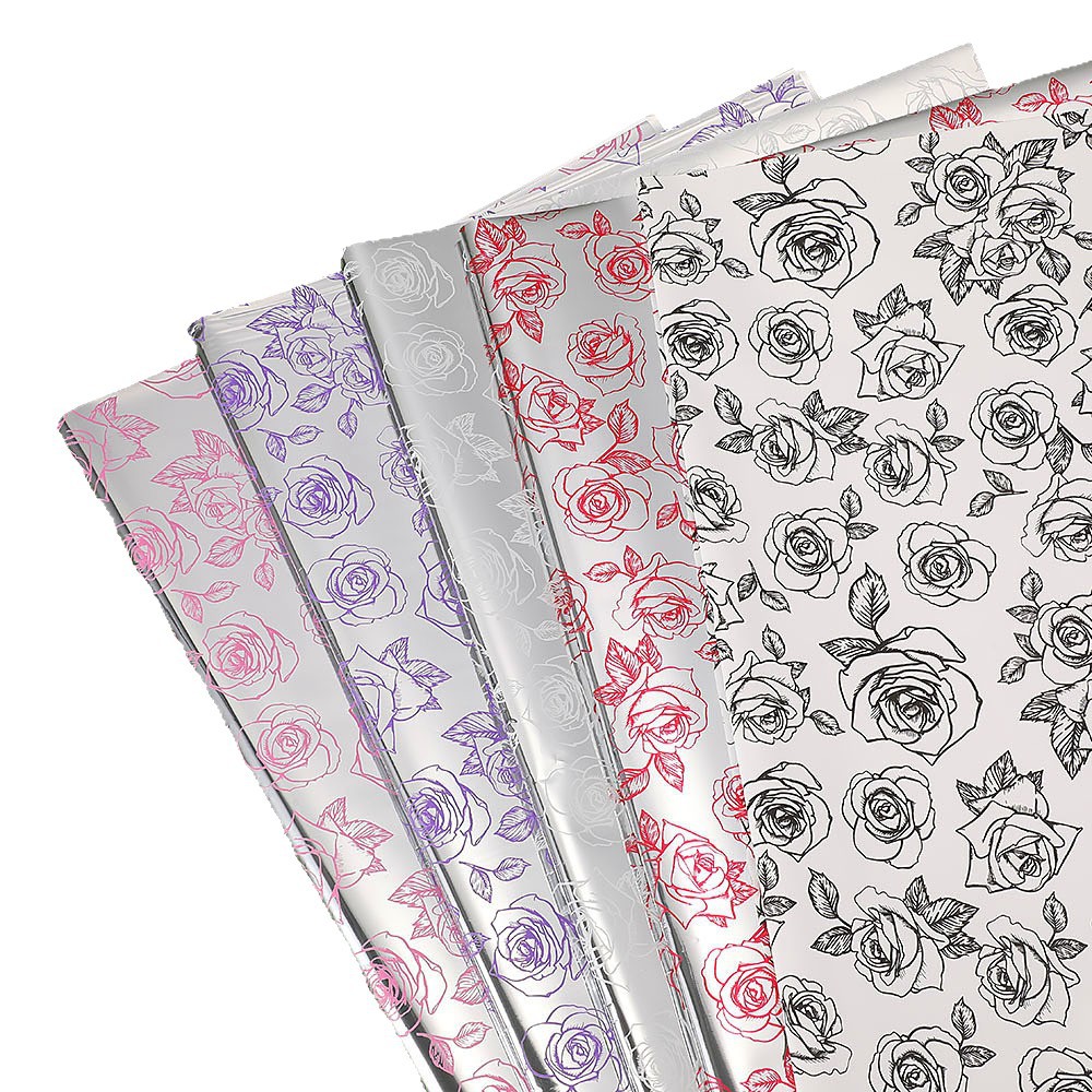 Papel para Flores Estilo Coreano con Estampado Inglés - Superficie Mate Impermeable - Diseño Moderno para Bouquets - Venta al por Mayor para Florerías