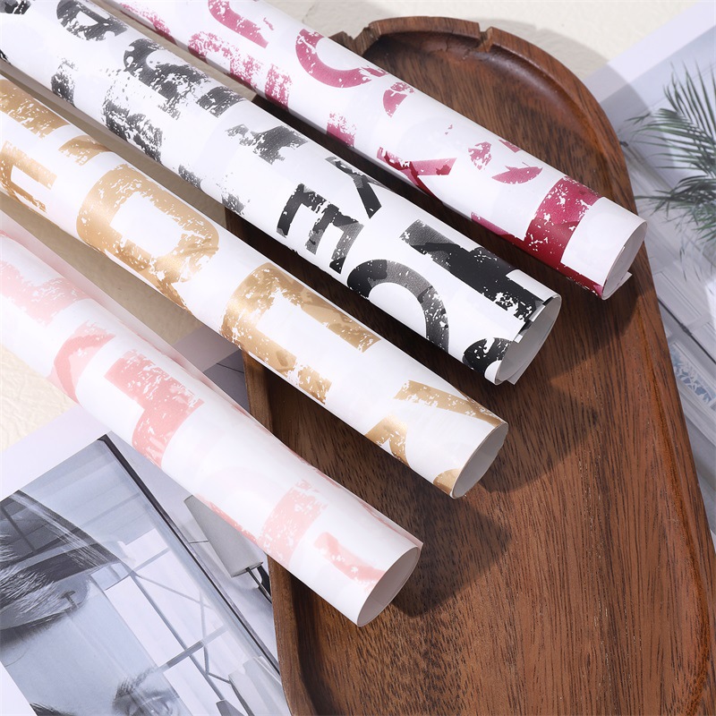 Papel para Envolver Flores con Estilo Vintage Retro - Para Floristerías, Negocios de Regalo y Mayoristas - Embalaje de Exportación (Pedido Mínimo 100 Rollos)