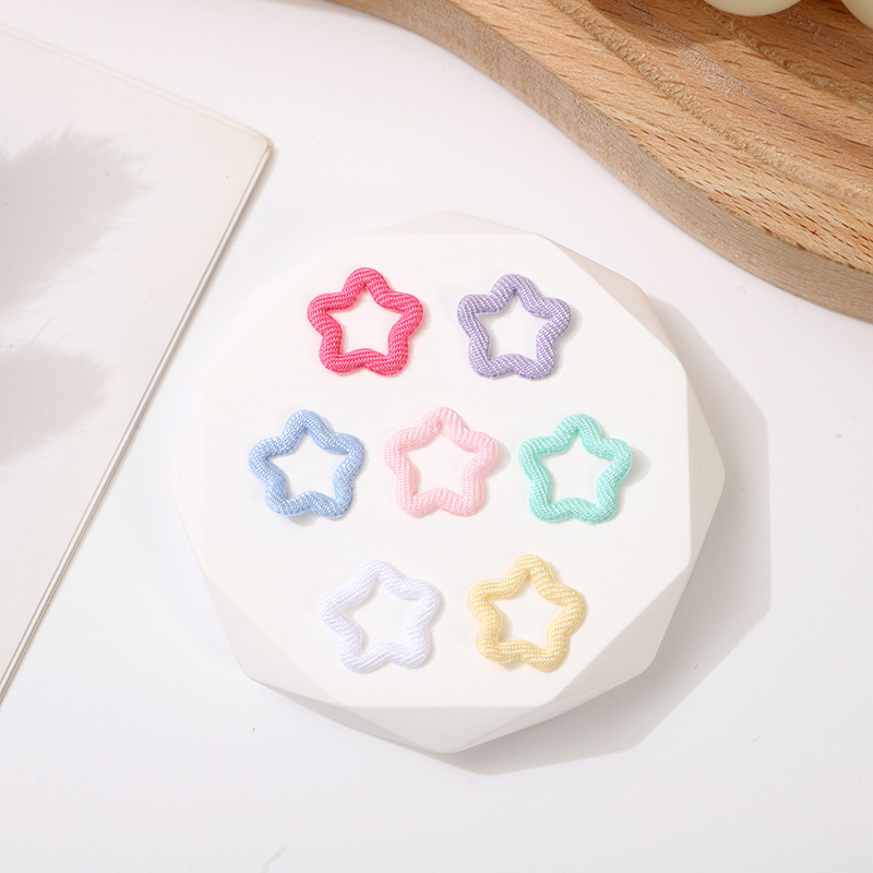 Corazones y Estrellas de Tela Doble Cara con Calado - Componentes para Fabricación de Ropa, Bolsos, Fundas de Móvil y Merchandising - Proveedor Mayorista