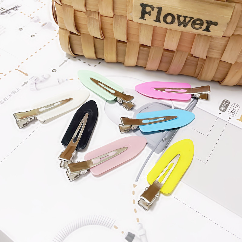 Pinzas de Pato con Pintura a Spray Colorida - Broches Antideslizantes para Flequillo con Acabado Mate 