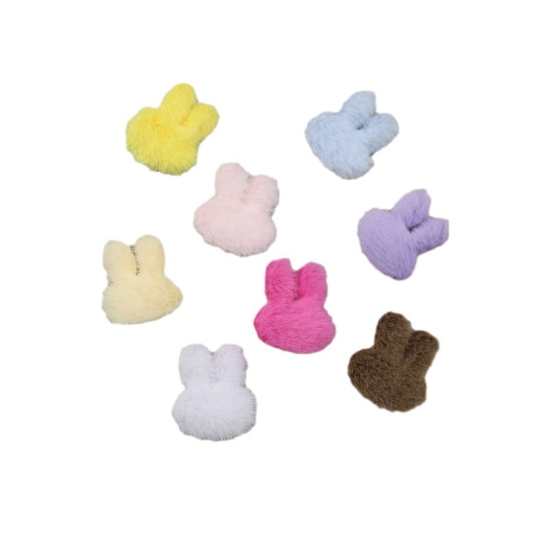 Conejos Mini de Piel Sintética de 2.3cm - Componentes para Fabricación de Accesorios de Pelo, Ropa, Juguetes y Manualidades - Proveedor Mayorista