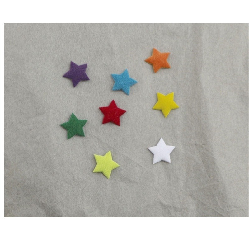 Estrellas de Tela Aterciopelada de 1.3cm - Componentes de Precisión para Fabricación de Accesorios de Pelo, Ropa y Manualidades - Proveedor Mayorista