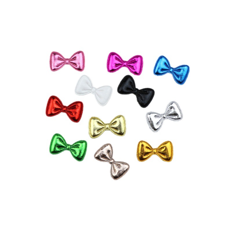 Moños de Tela Dorada de 3cm - Componentes para Decoración de Pasteles, Accesorios de Pelo y Manualidades - Proveedor Mayorista