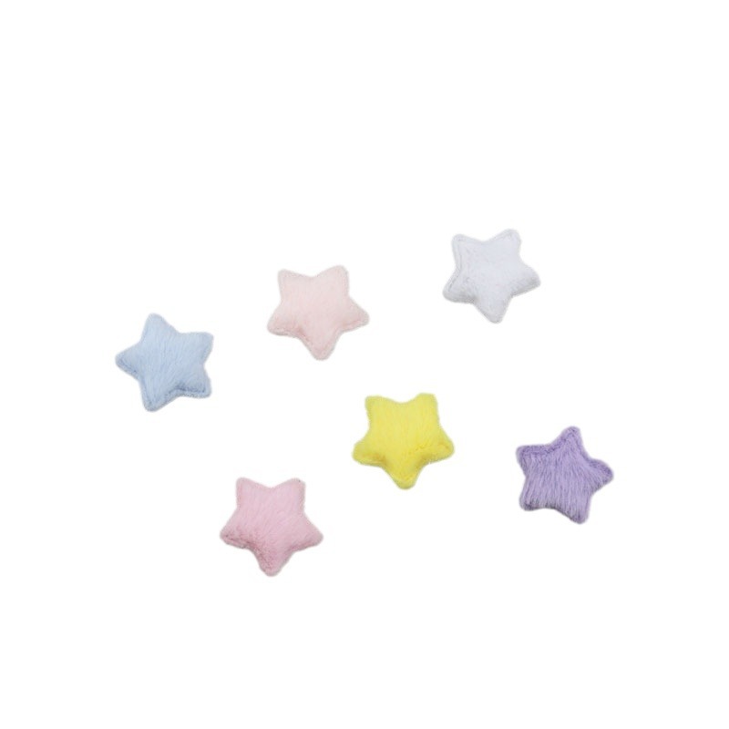 Estrellas de Piel Sintética de 2.8cm - Componentes para Fabricación de Accesorios de Pelo, Ropa de Muñecas y Manualidades - Proveedor Mayorista