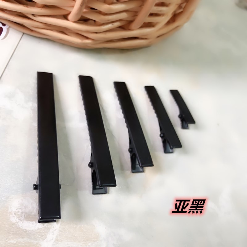 Pinzas de Pato Coreanas Básicas - Broches Rectos para Niños con Esmalte Estándar